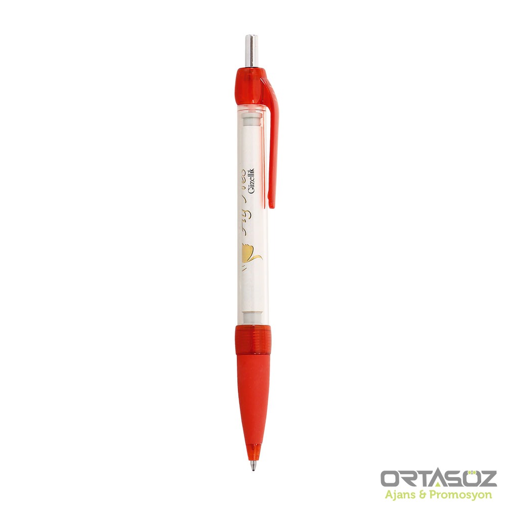 4628 NİKSAR TURUNCU PLASTİK TÜKENMEZ BANNER KALEM 