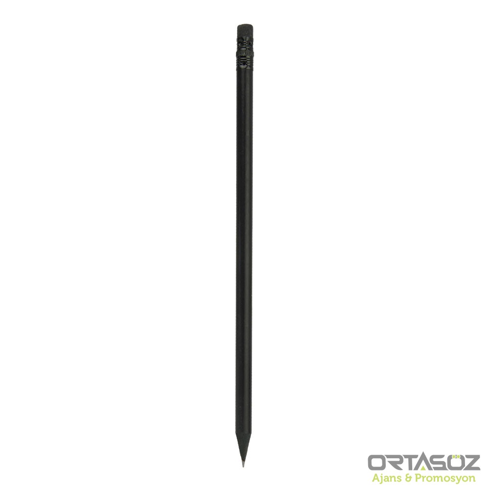 İLİÇ SİYAH KÖŞELİ LATALI SİLGİLİ NATUREL KURŞUN KALEM 