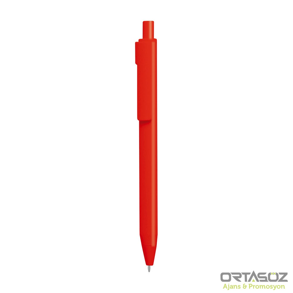 DEVREK KIRMIZI PLASTİK TÜKENMEZ KALEM 