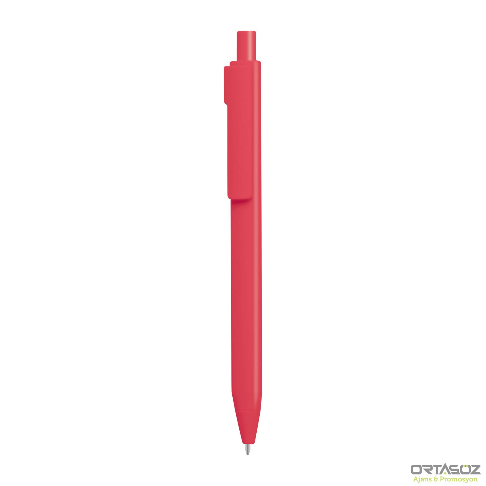 DEVREK PEMBE PLASTİK TÜKENMEZ KALEM 