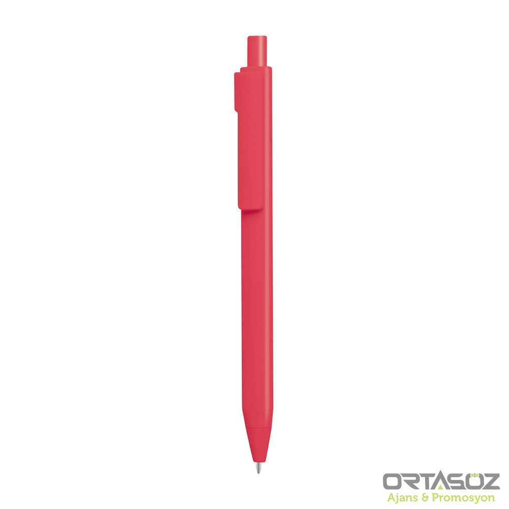 DEVREK PEMBE PLASTİK TÜKENMEZ KALEM 