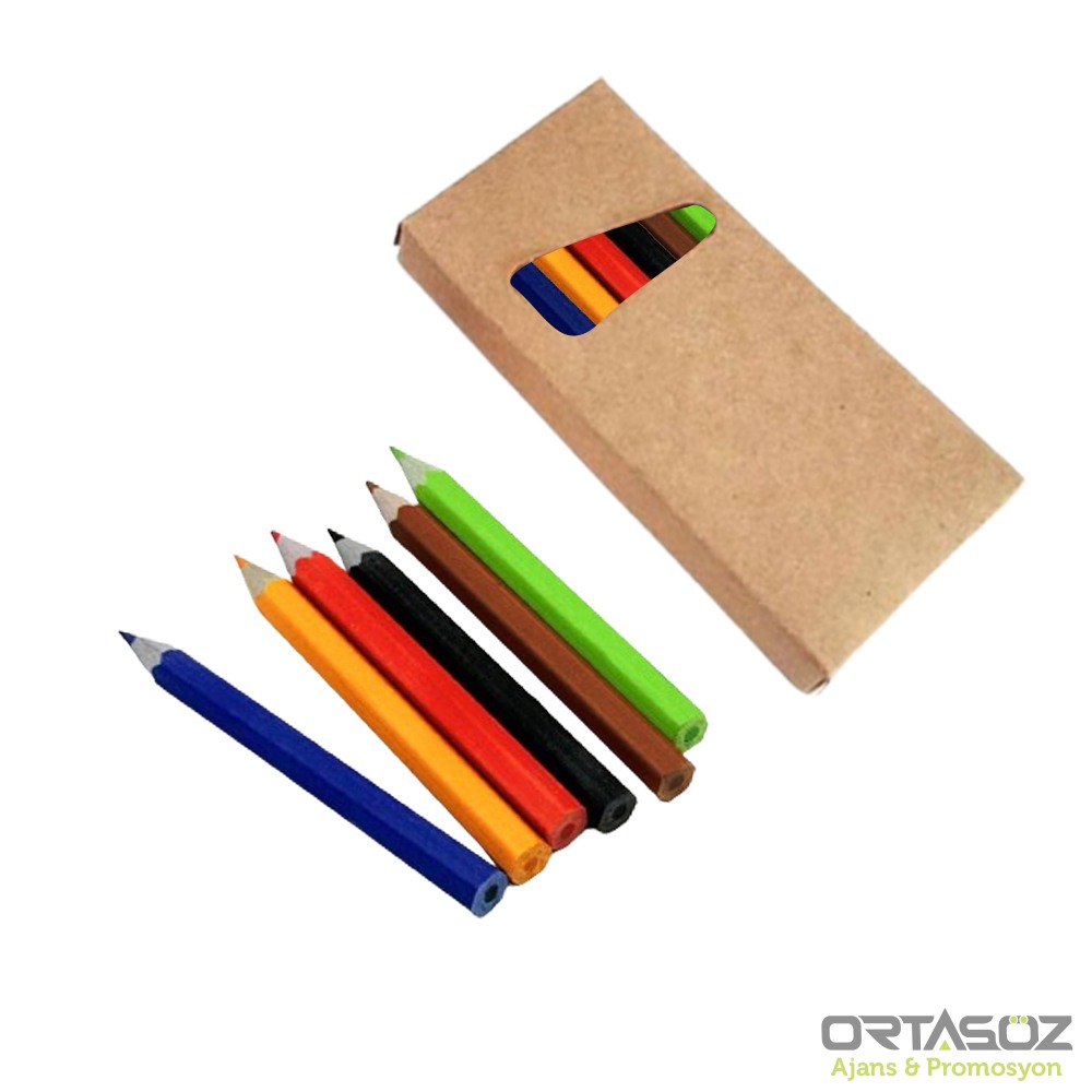 YEŞİLLİ 6 RENK YARIM BOY BOYAMA SETİ