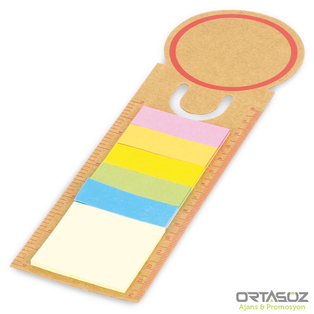 ŞAHTERE KIRMIZI POST-İT KİTAP AYRACI (6X21,5 CM)