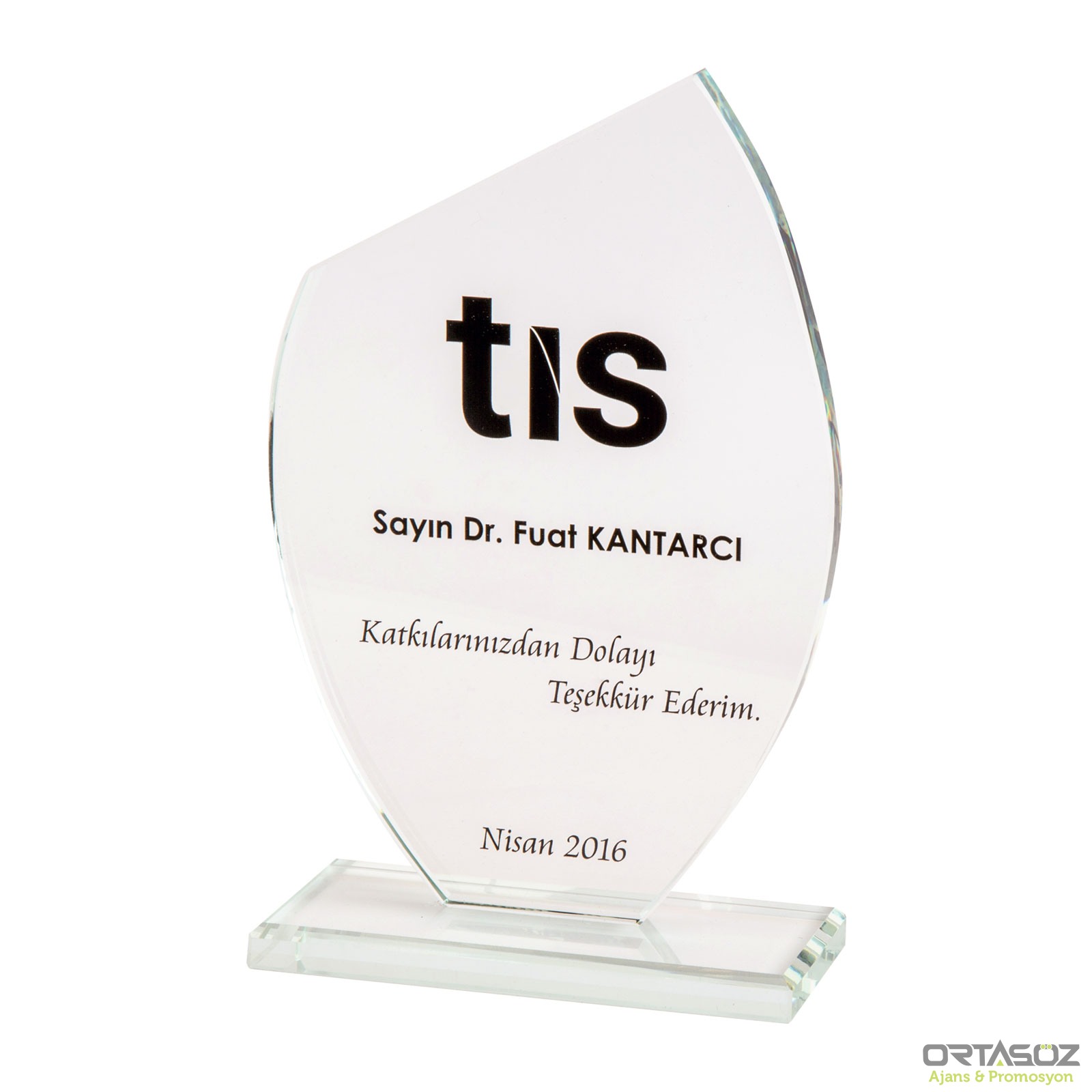 ONAT KRİSTAL PLAKET