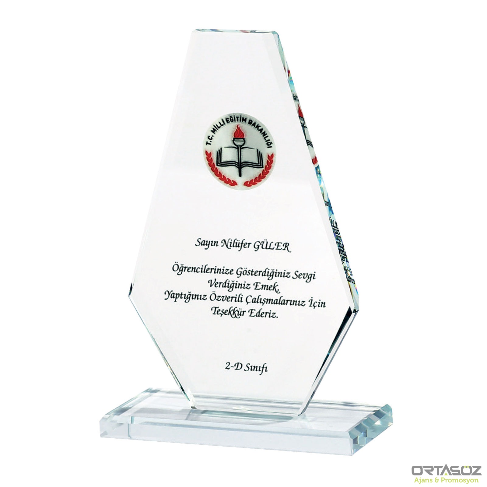 YAMAN KRİSTAL PLAKET