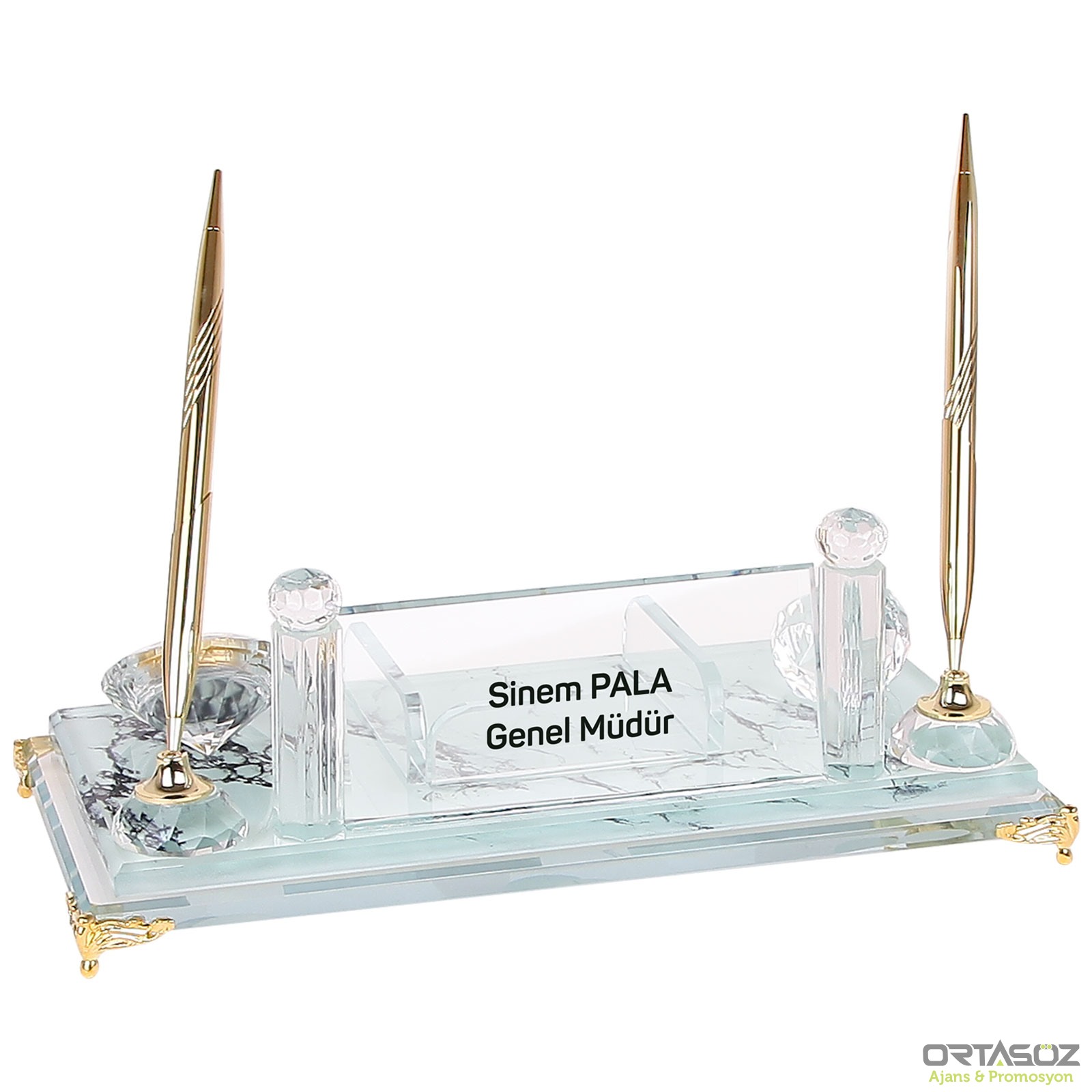 BULUT KRİSTAL MASA SETİ