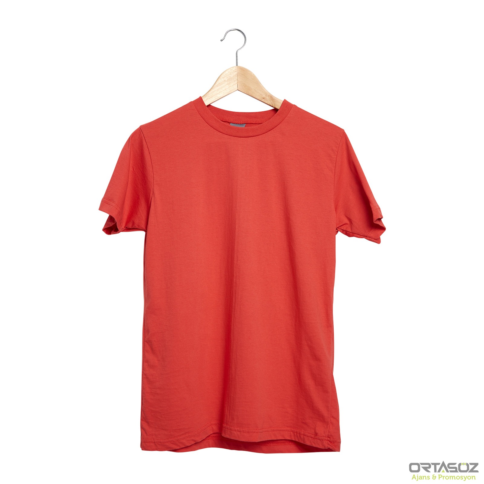 GARDENYA KIRMIZI S SIFIR YAKA TİŞÖRT