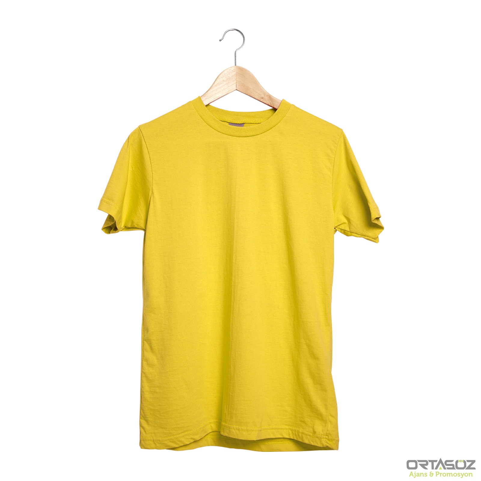 488706 GARDENYA SARI M SIFIR YAKA TİŞÖRT