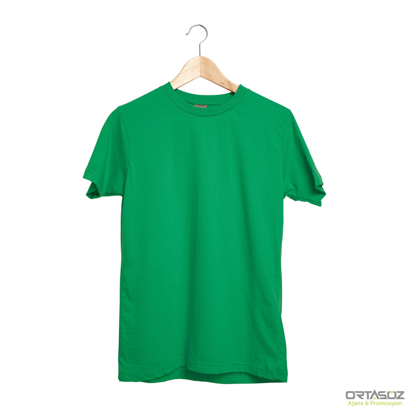 488710 GARDENYA YEŞİL XXL SIFIR YAKA TİŞÖRT