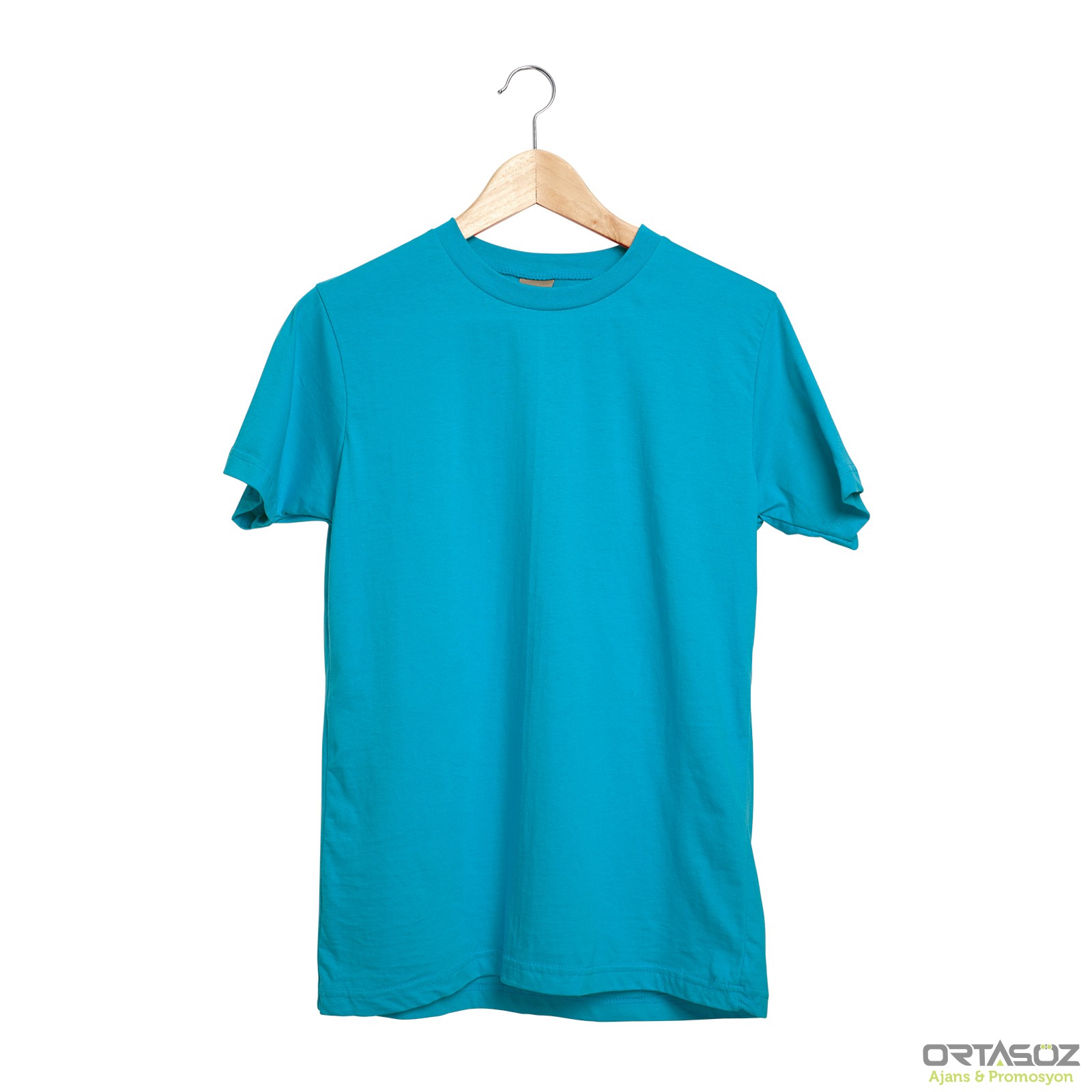 GARDENYA TURKUAZ S SIFIR YAKA TİŞÖRT
