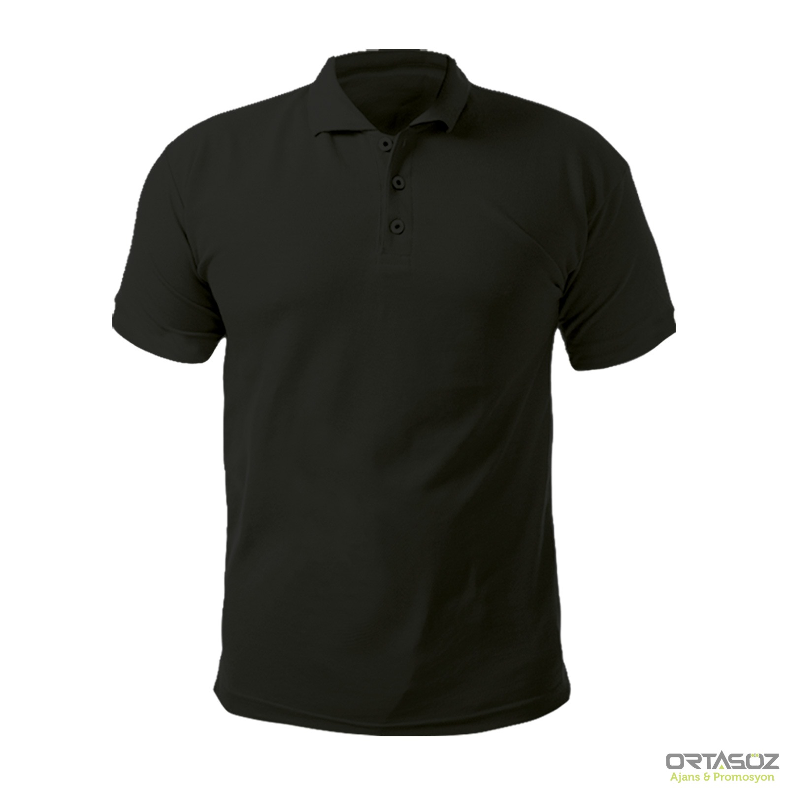 488901 AÇELYA SİYAH XL POLO YAKA TİŞÖRT