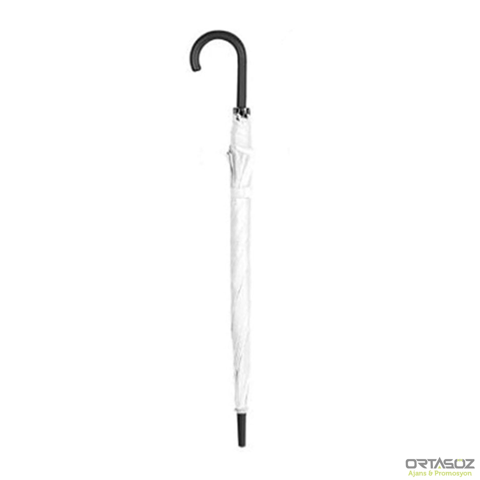 LONGAN BEYAZ PLASTİK SAPLI ŞEMSİYE