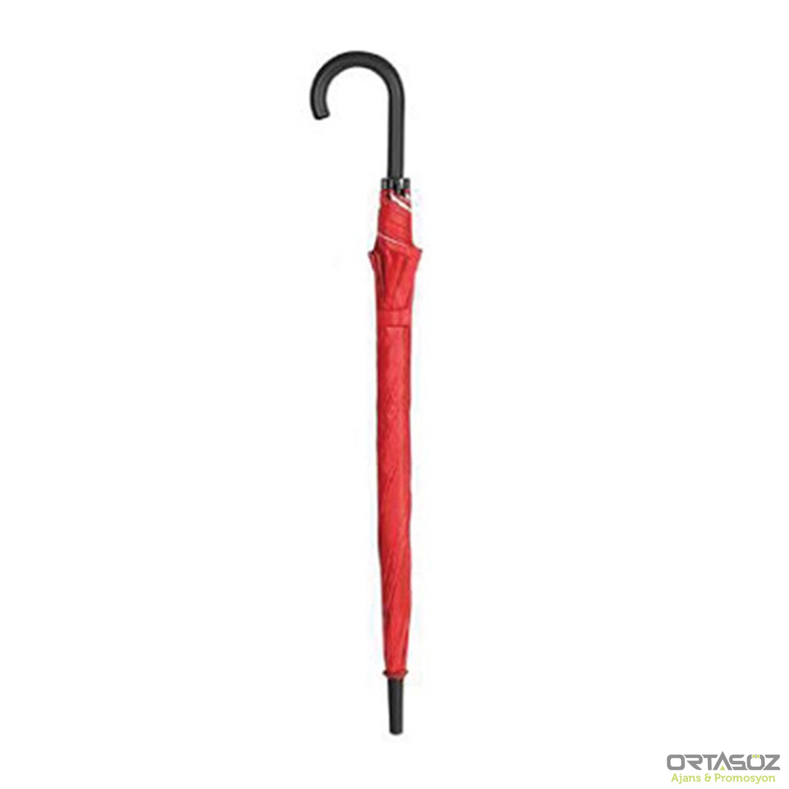 LONGAN KIRMIZI PLASTİK SAPLI ŞEMSİYE