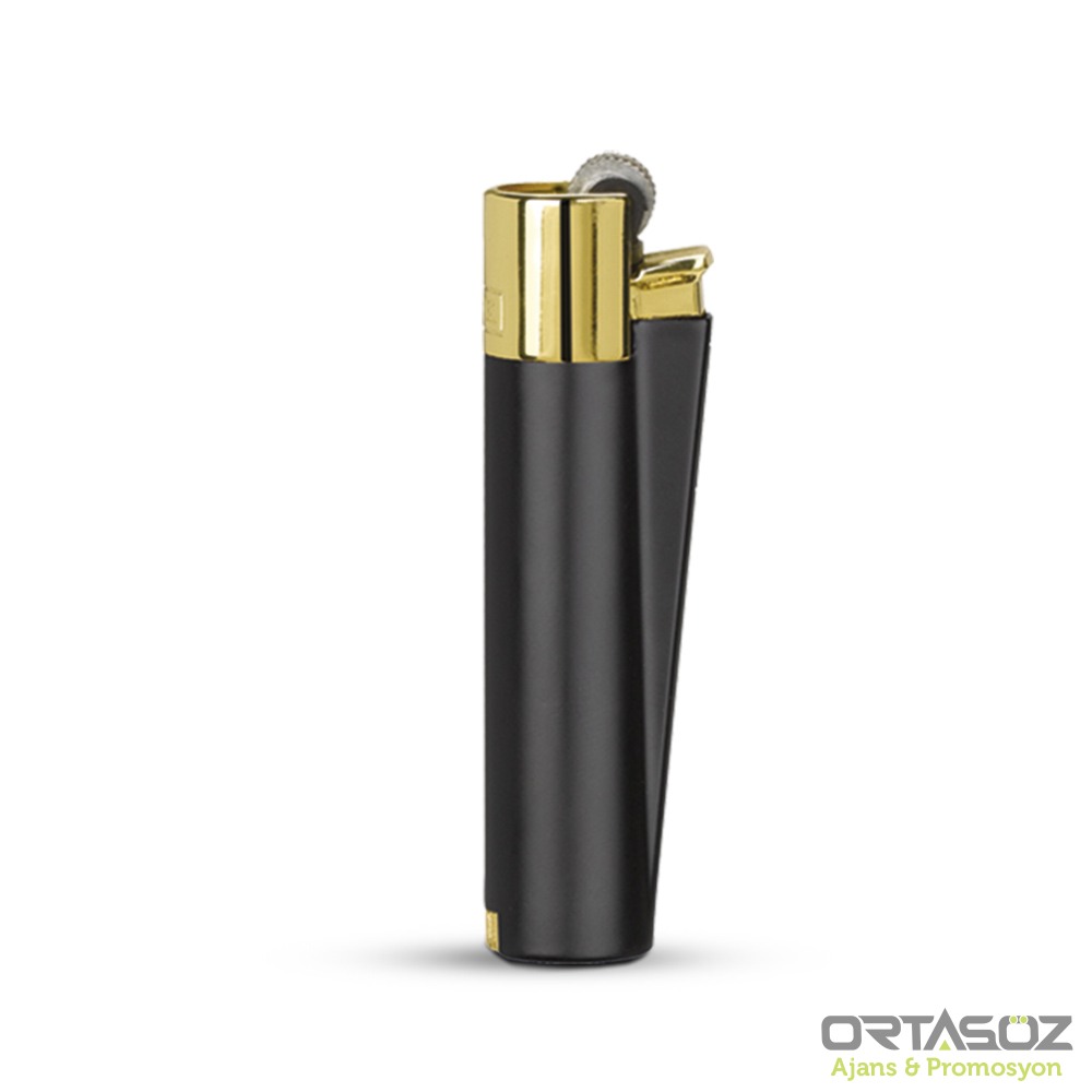 4913 MENENGİÇ FÜME-SİYAH CLİPPER METAL SİBOPLU ÇAKMAK