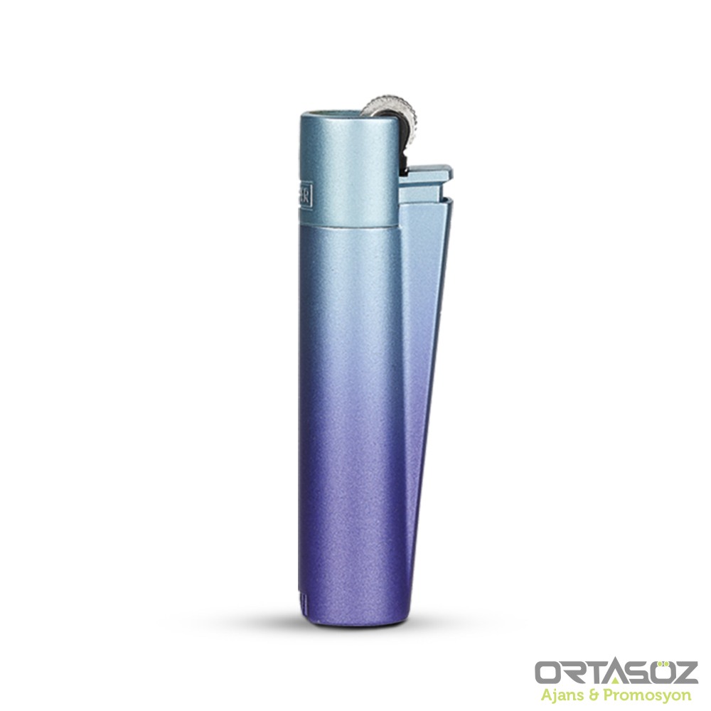 4913 MENENGİÇ FÜME-SİYAH CLİPPER METAL SİBOPLU ÇAKMAK