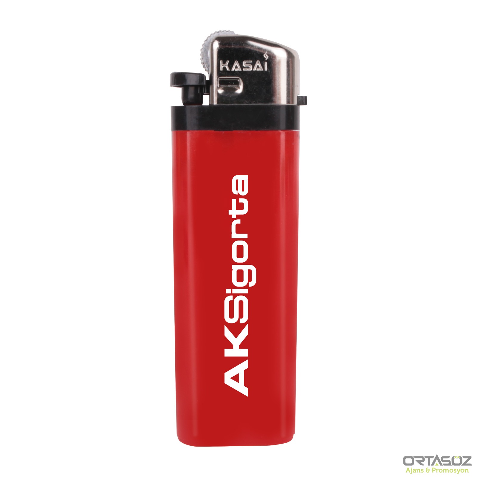 PIRNAL KIRMIZI KASAİ TAŞLI SİBOPLU ÇAKMAK