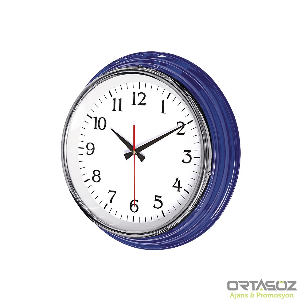 5001 KRONOS501 SİYAH METAL KASA DUVAR SAATİ (415 MM)