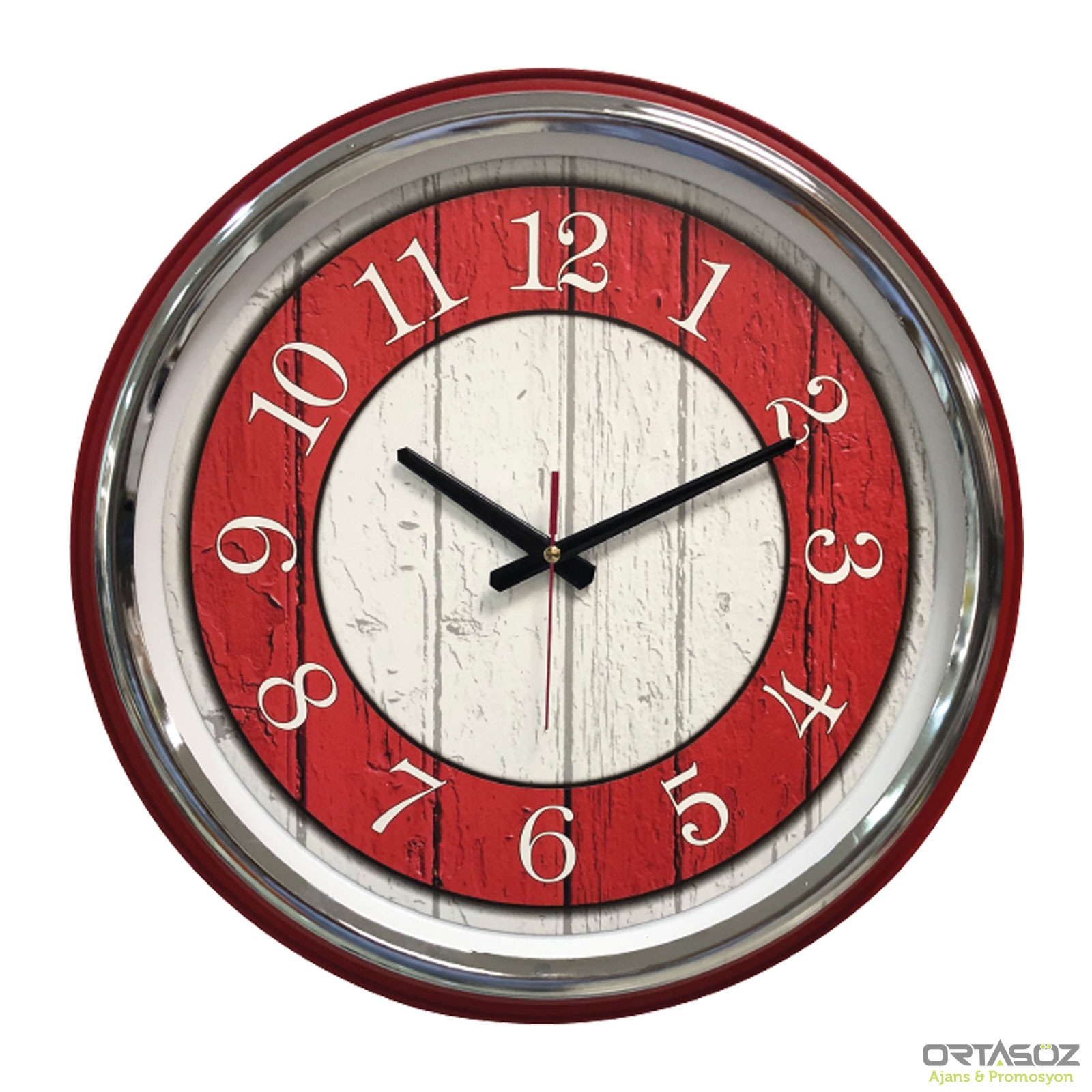 5002 KİBELE201 MAVİ METAL KASA DUVAR SAATİ (505 MM)