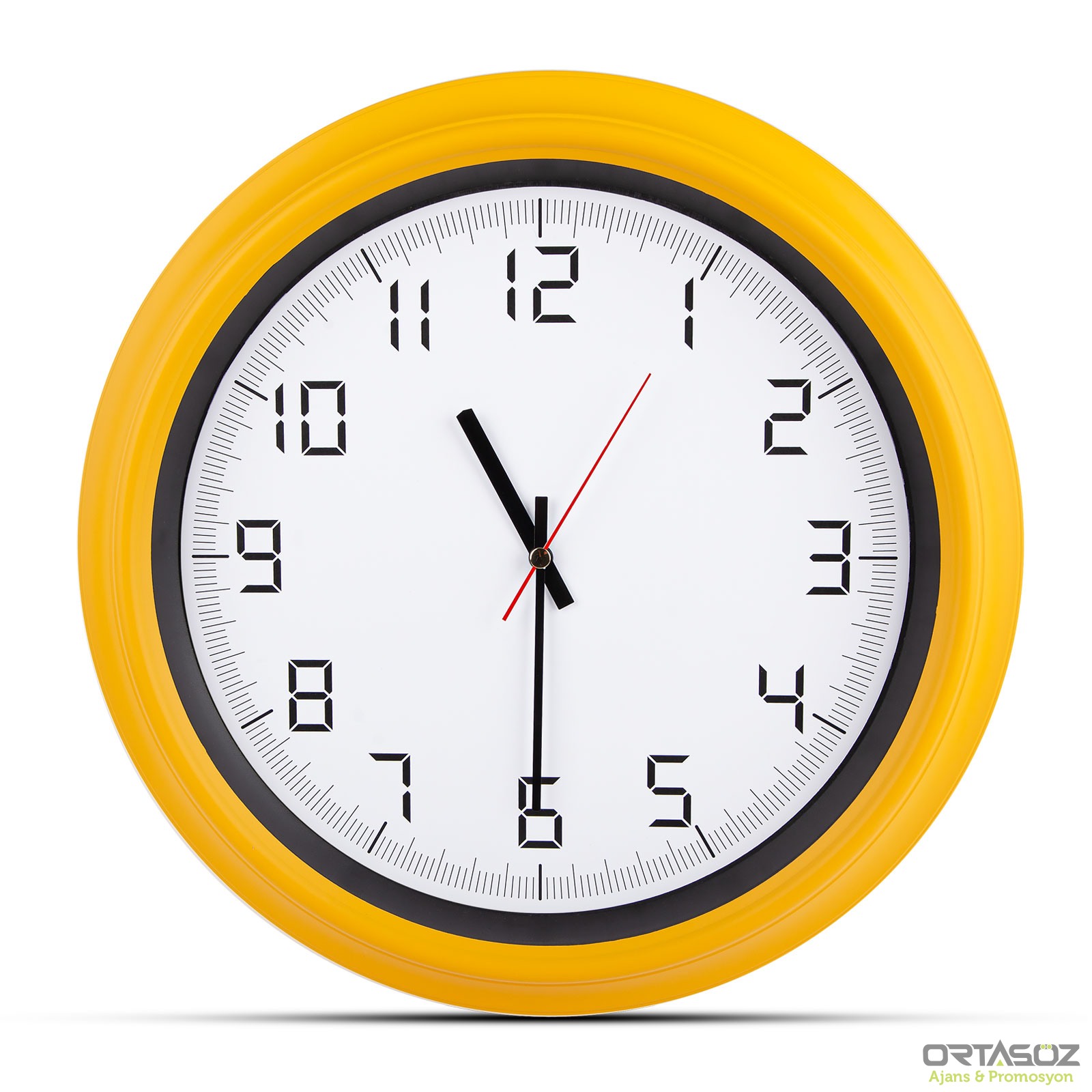 5007 ATLAS LACİVERT PLASTİK KASA DUVAR SAATİ (380MM)