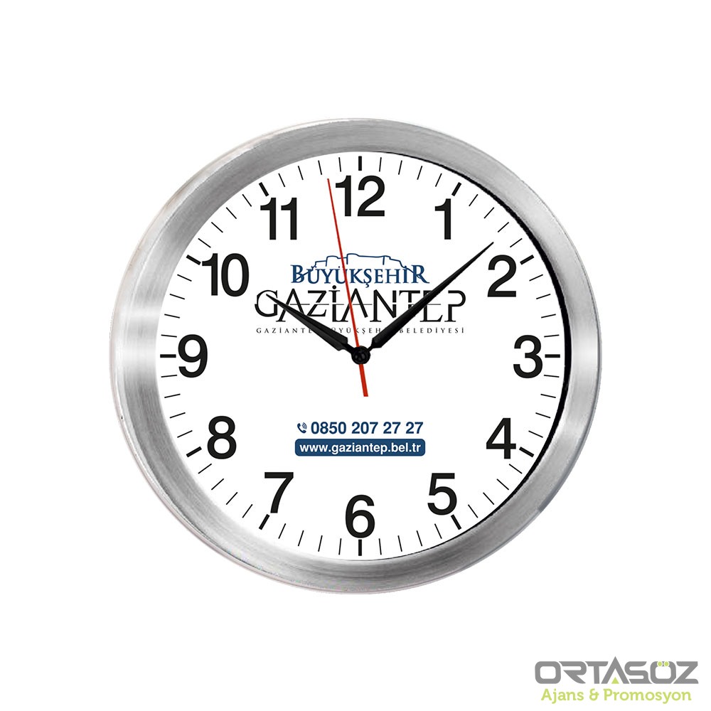 TİTAN081 METAL KASA DUVAR SAATİ (400 MM)