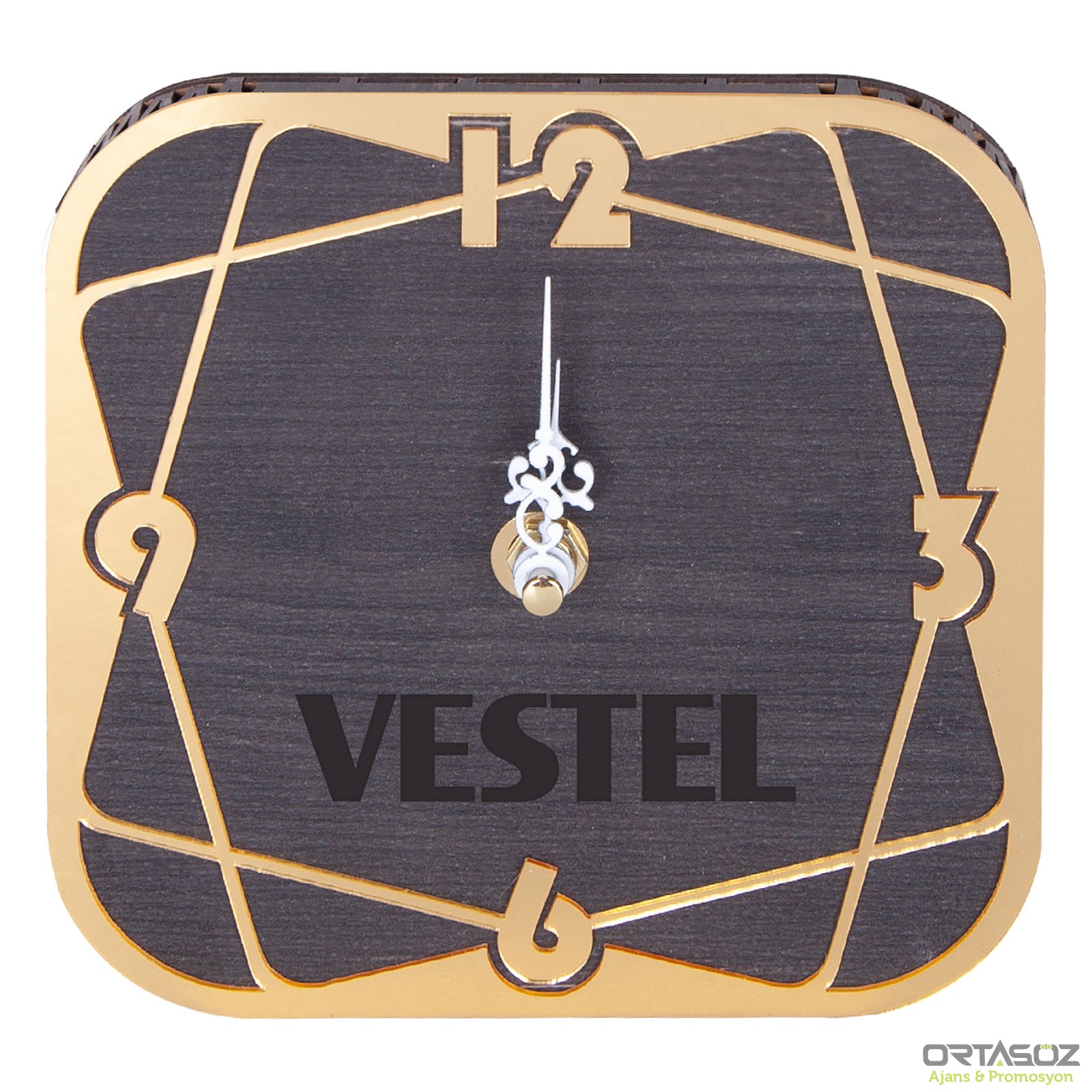 VARDA123 AHŞAP MASAÜSTÜ SAAT (145X145 MM)