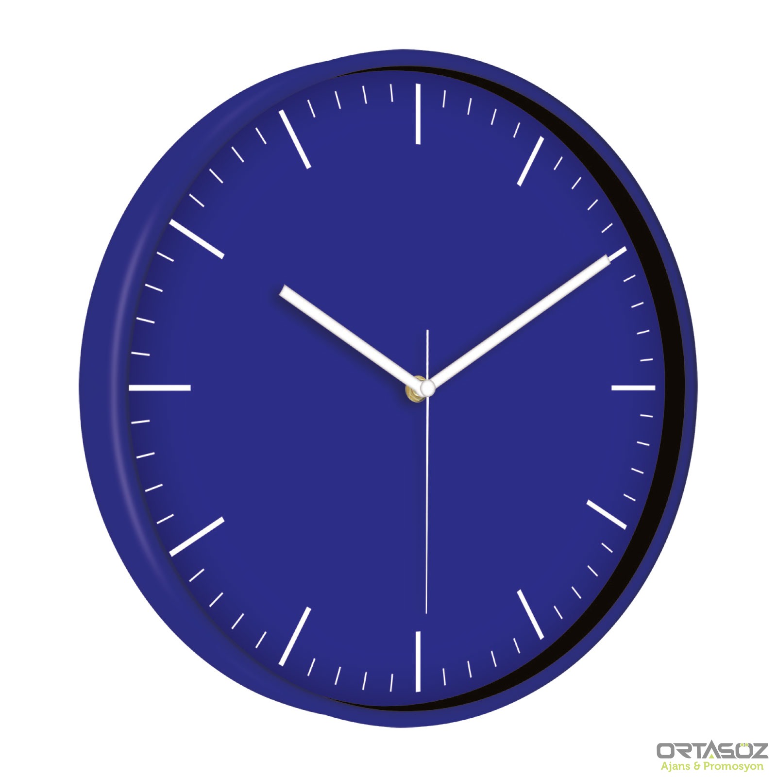 5193 MİMAS186 SARI PLASTİK KASA DUVAR SAATİ (380 MM)