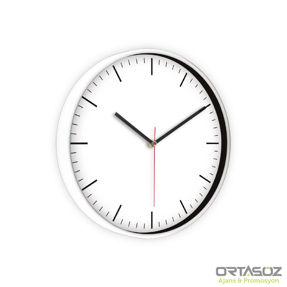 5195 TARVOS187 YEŞİL PLASTİK KASA DUVAR SAATİ (330 MM)