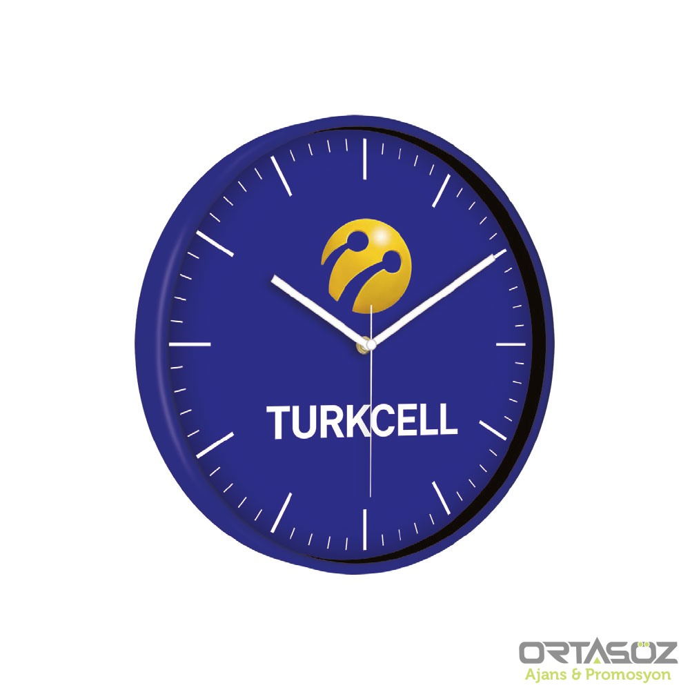 5195 TARVOS187 YEŞİL PLASTİK KASA DUVAR SAATİ (330 MM)