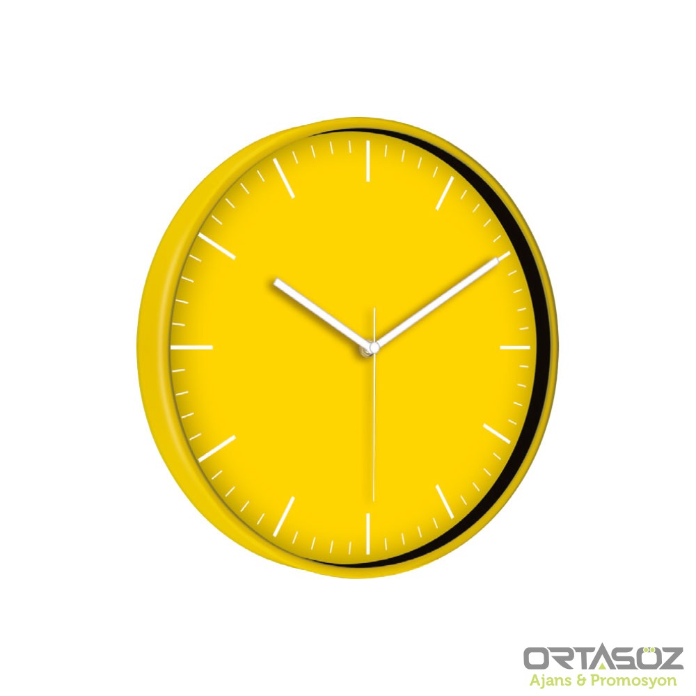 5195 TARVOS187 YEŞİL PLASTİK KASA DUVAR SAATİ (330 MM)