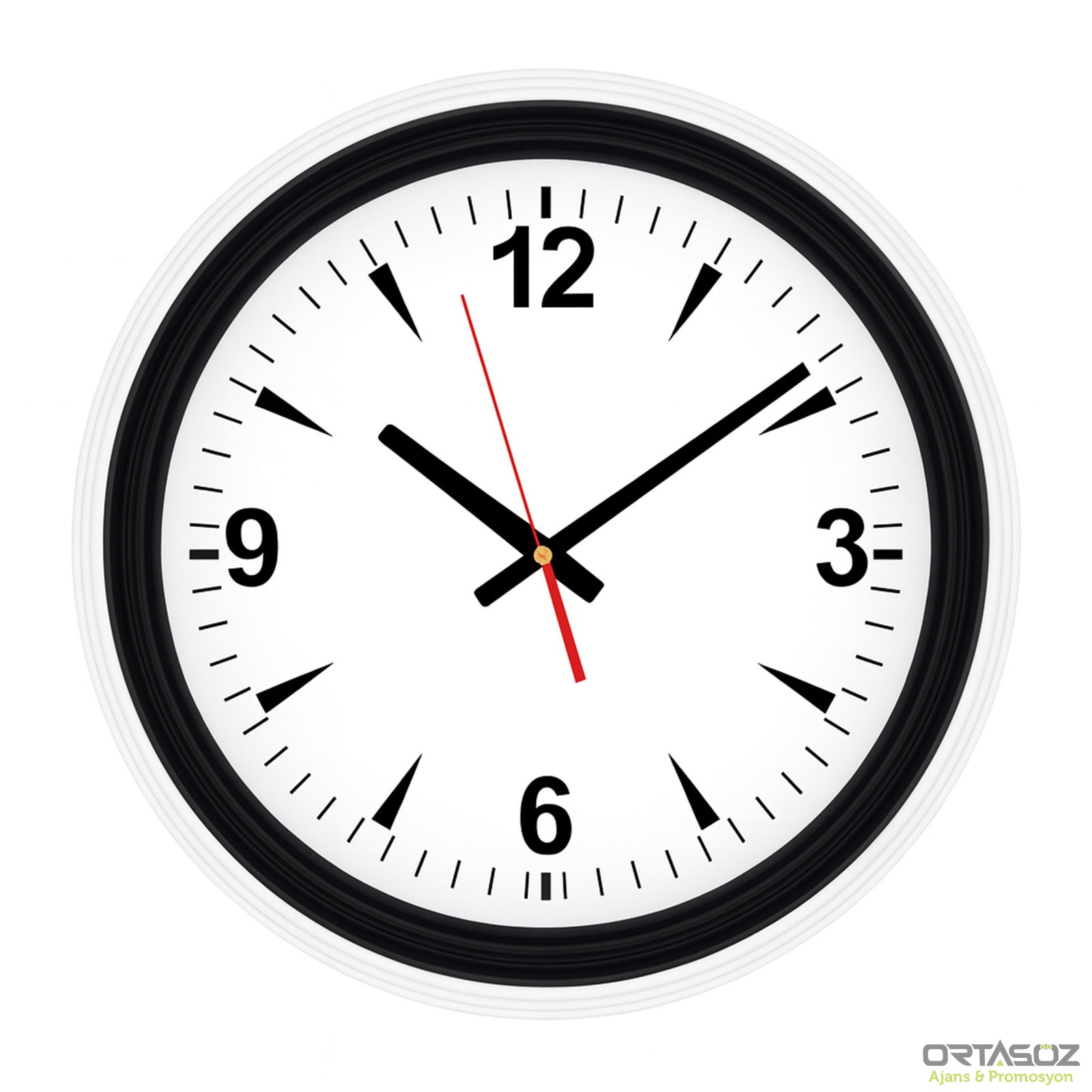 6266 SEDNA526 GÜMÜŞ BRİSTOL KADRAN DUVAR SAATİ (480 MM)