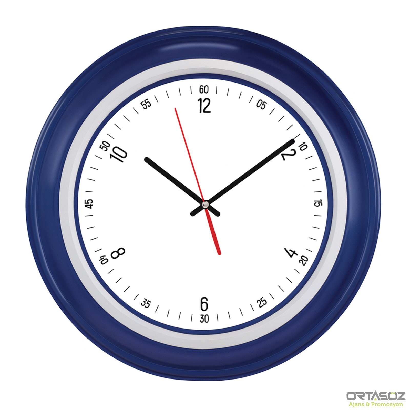 BENDİS509 LACİVERT BRİSTOL KADRAN DUVAR SAATİ (400 MM)