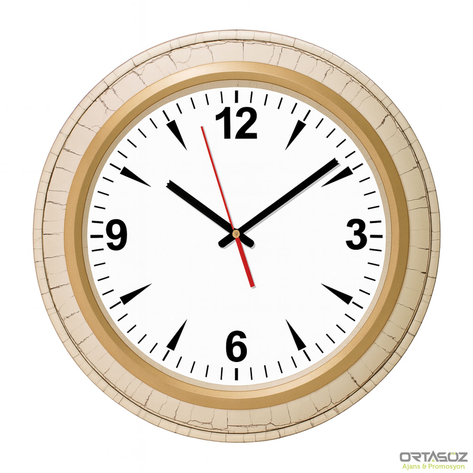 BENDİS509 DESENLİ BRİSTOL KADRAN DUVAR SAATİ (400 MM)