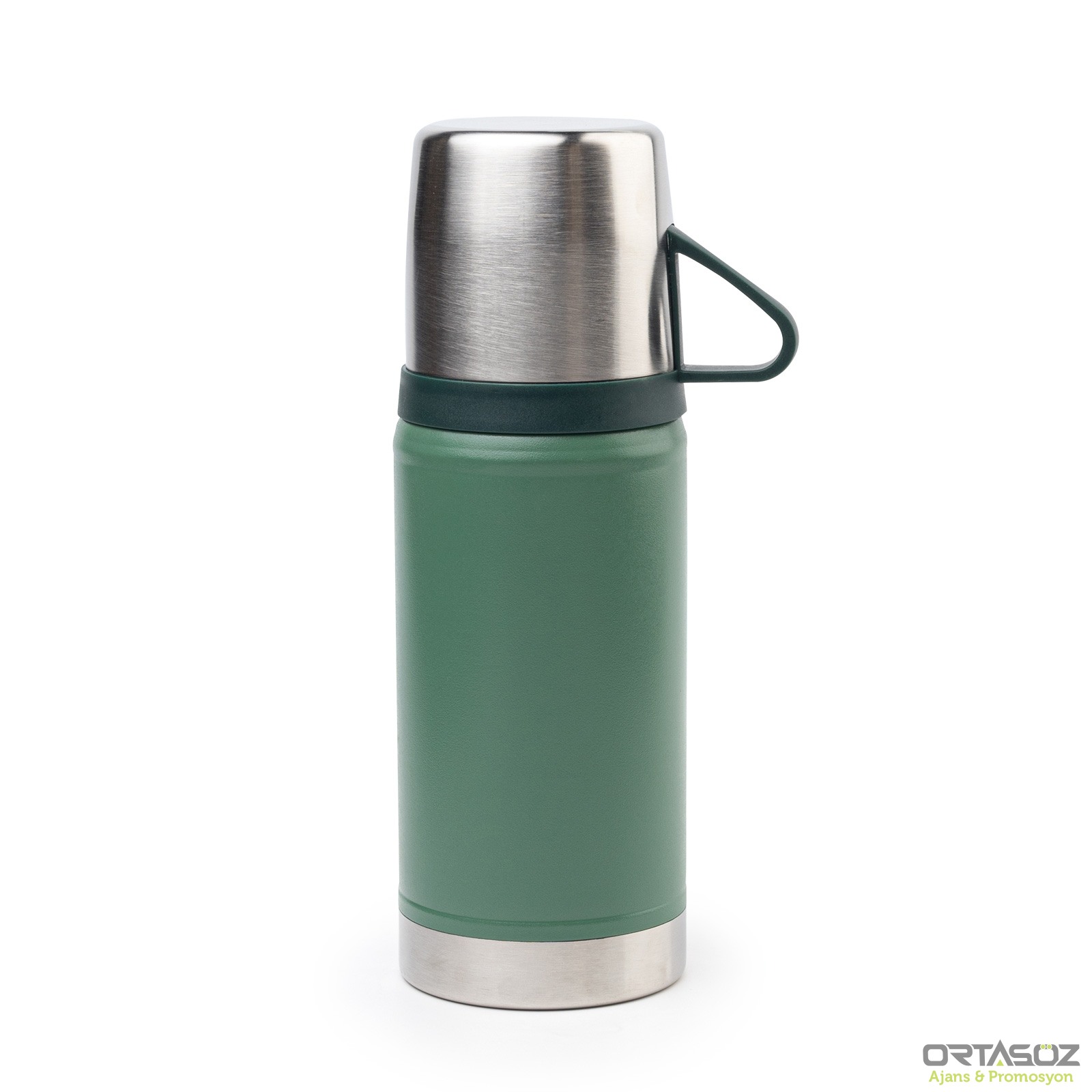 KARTEPE YEŞİL 500 ML BARDAKLI TERMOS