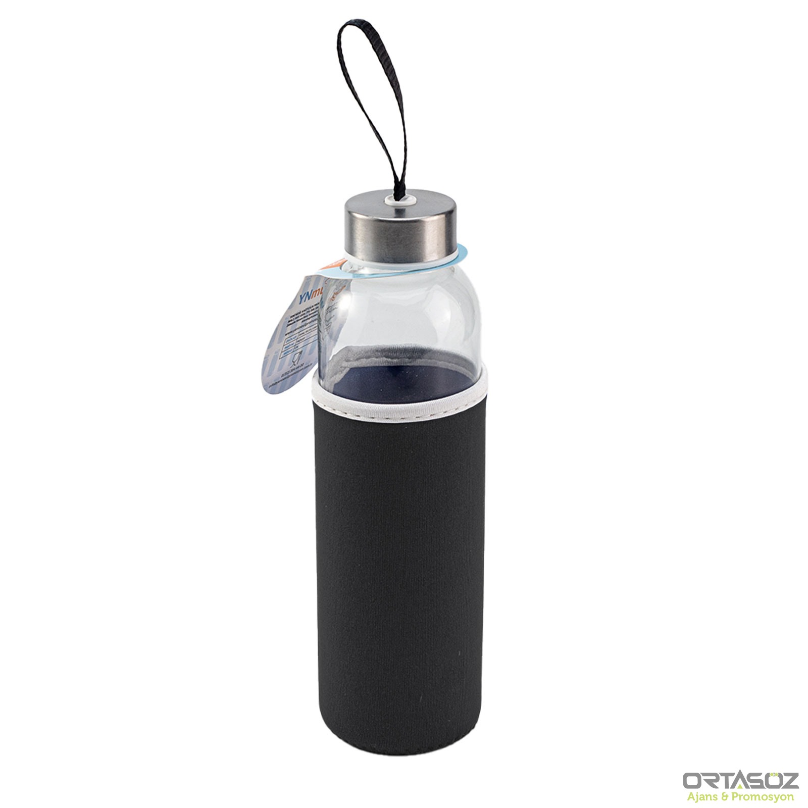 LADOGA SİYAH 550 ML CAM MATARA