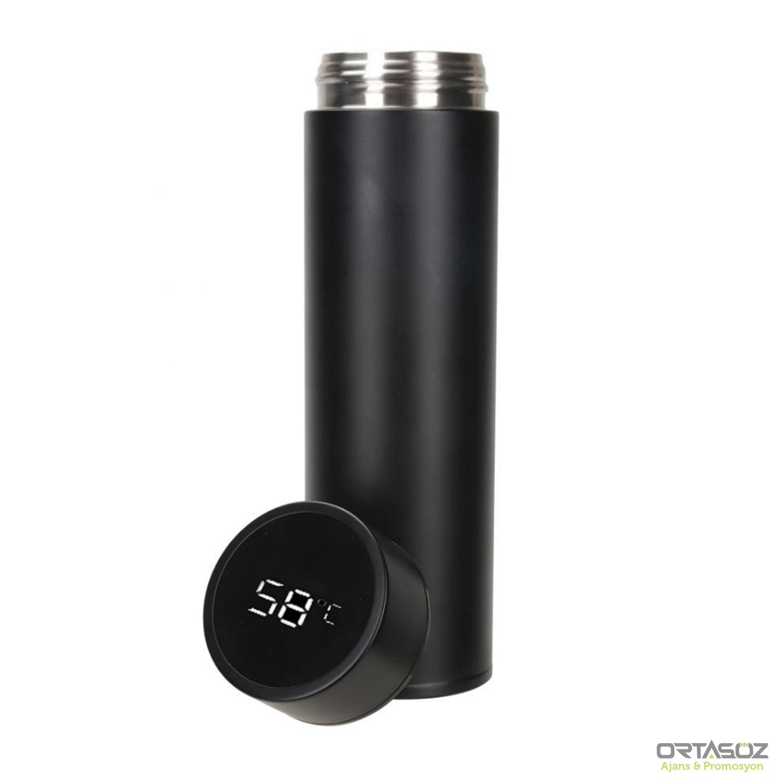 BEYŞEHİR SİYAH 500 ML DERECELİ TERMOS