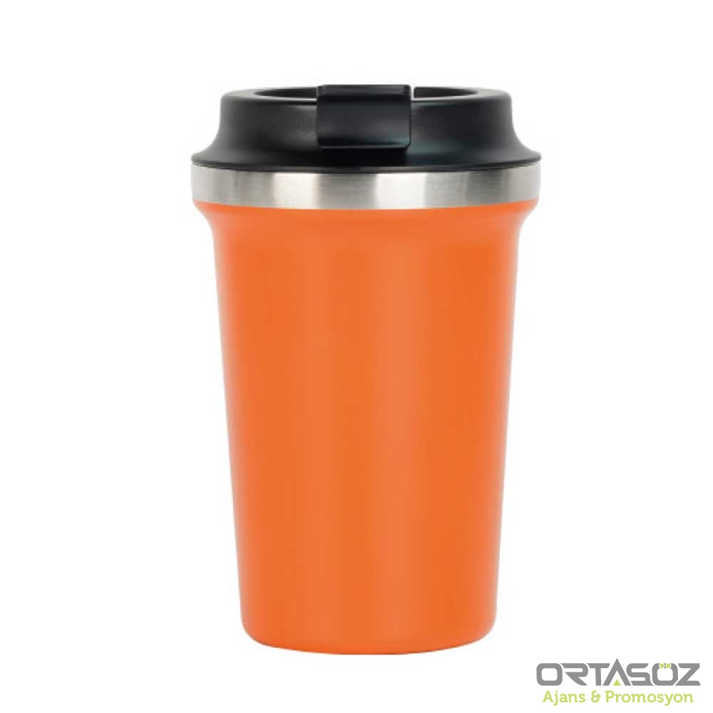 7993 RABOVA SİYAH 350 ML TERMOS BARDAK