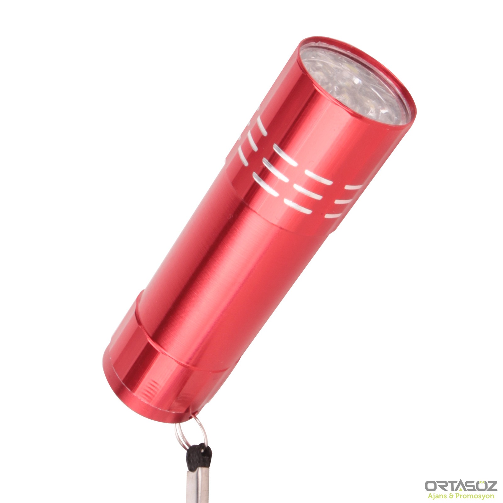 KANARYA KIRMIZI 9 LED EL FENERİ