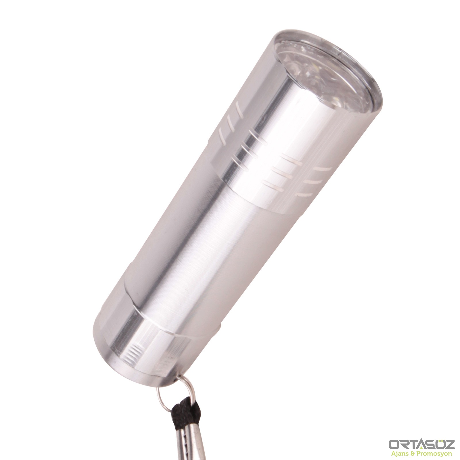 KANARYA GÜMÜŞ 9 LED EL FENERİ