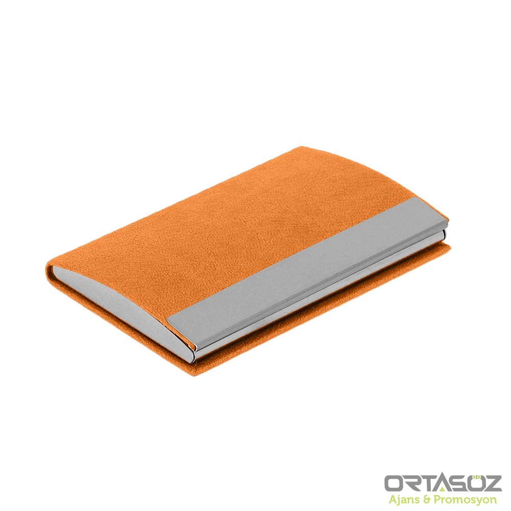 NAZENDE TURUNCU DERİ KARTVİZİTLİK