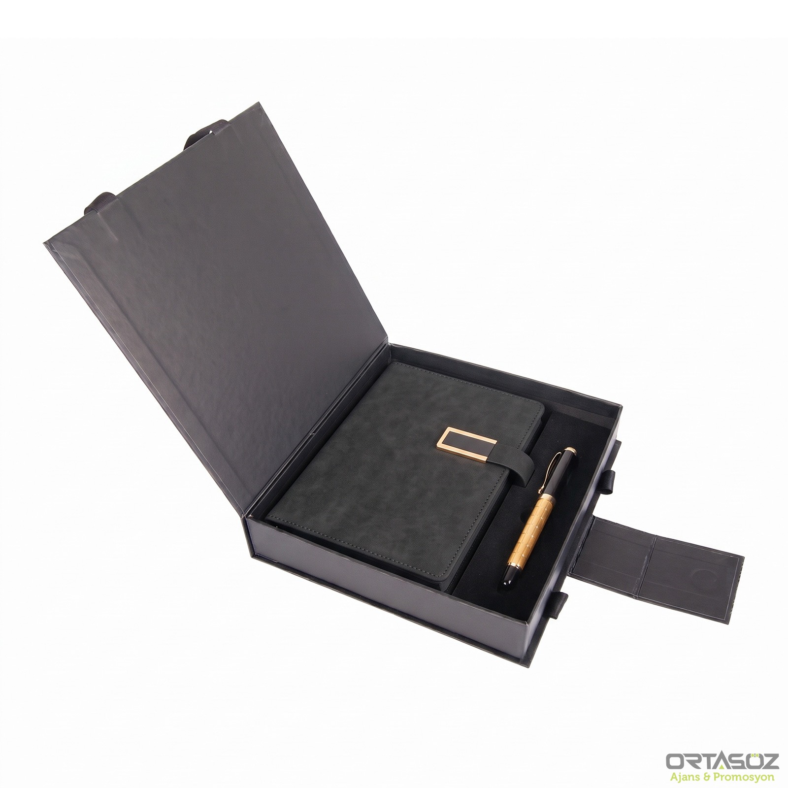 9113 KEMERALTI GRİ HEDİYELİK SET