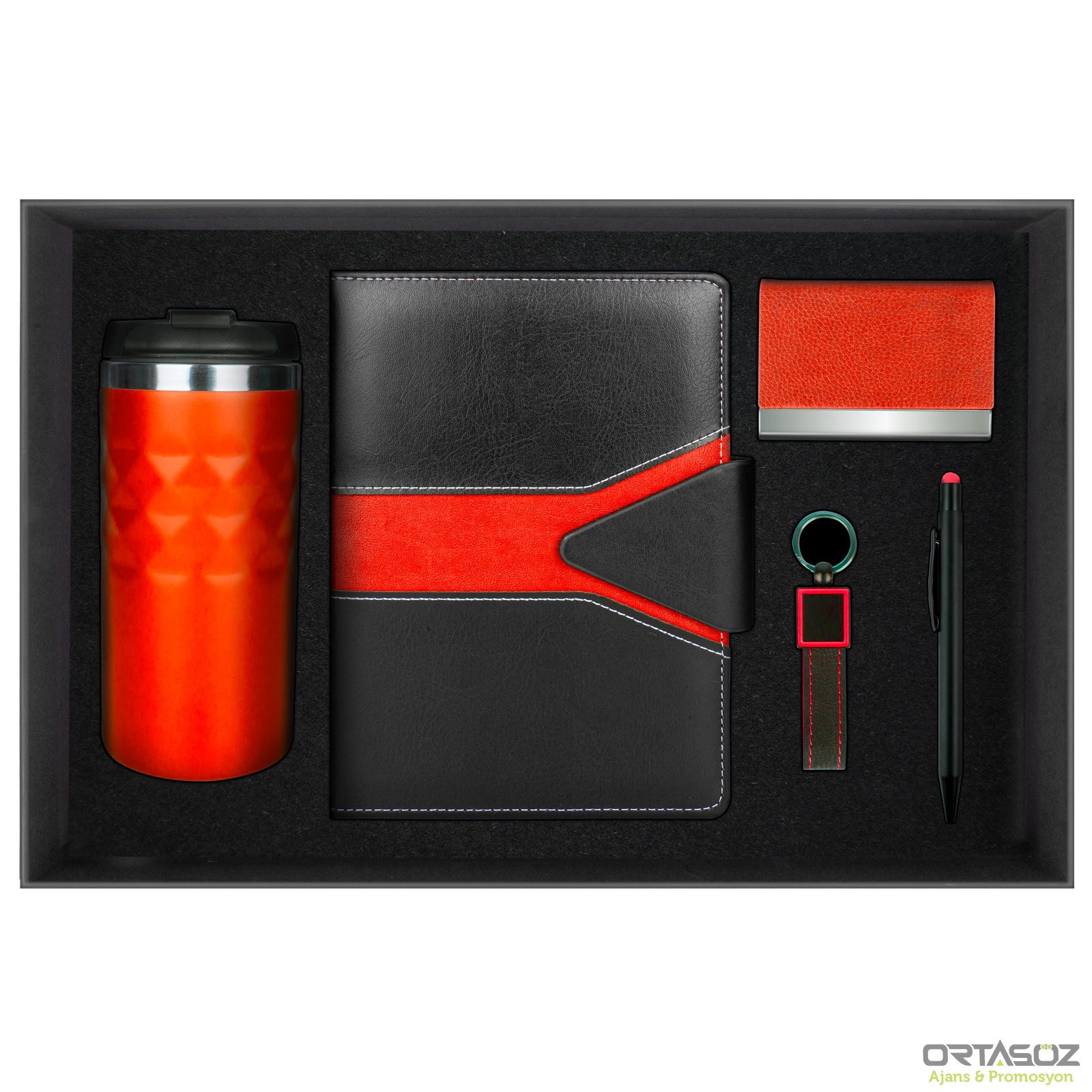 POYRAZ KIRMIZI HEDİYELİK SET