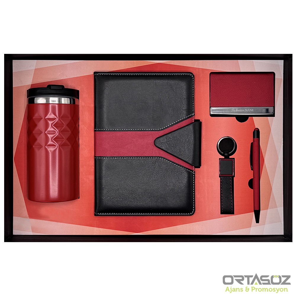 9167 POYRAZ SARI HEDİYELİK SET