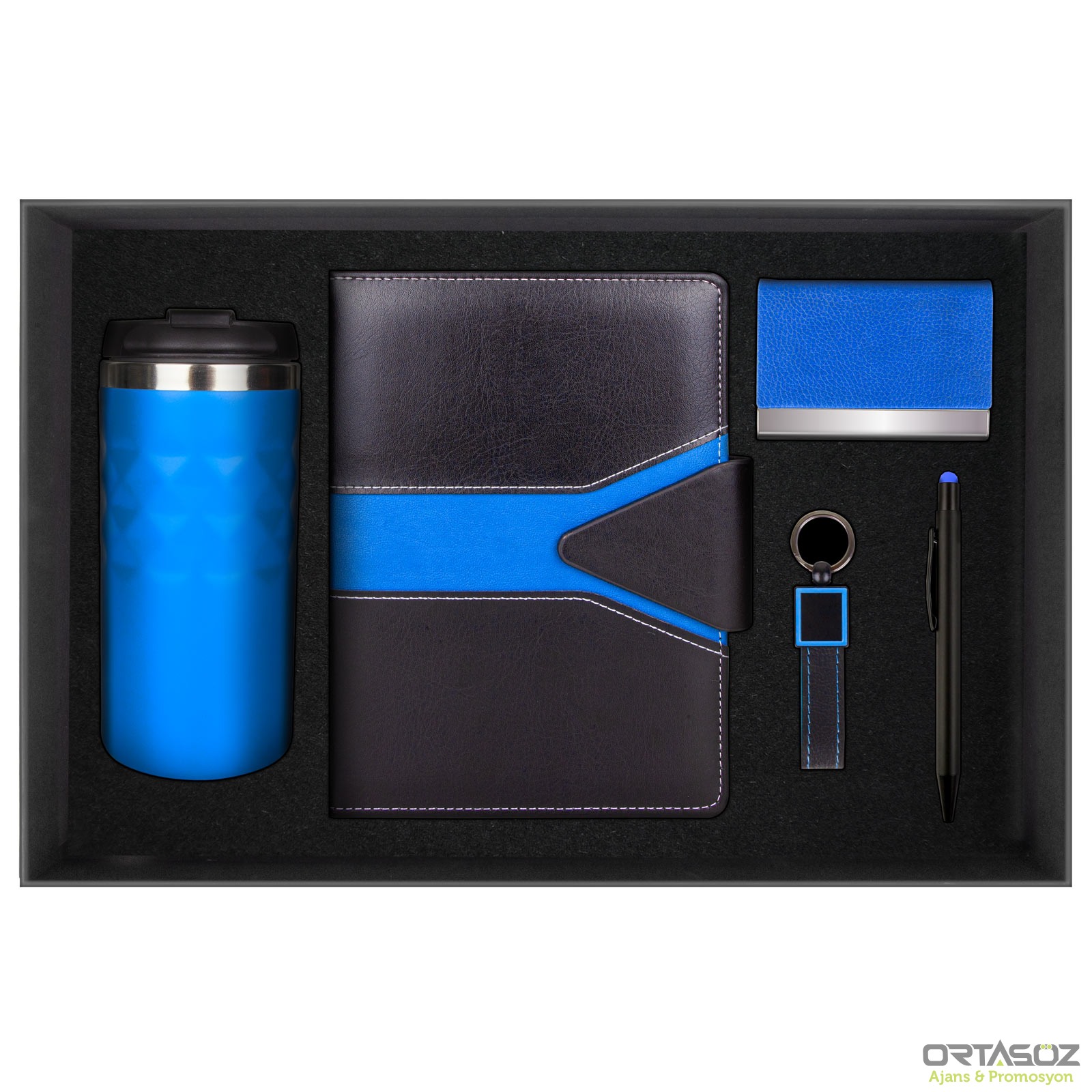POYRAZ LACİVERT HEDİYELİK SET