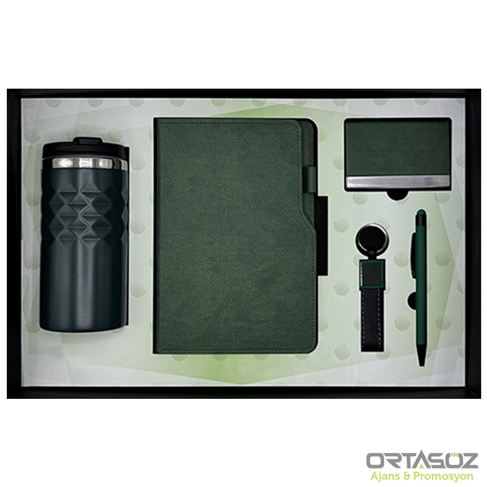 9167 POYRAZ SARI HEDİYELİK SET