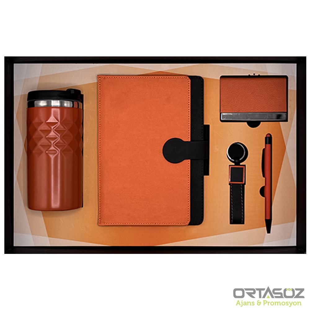 9167 POYRAZ SARI HEDİYELİK SET