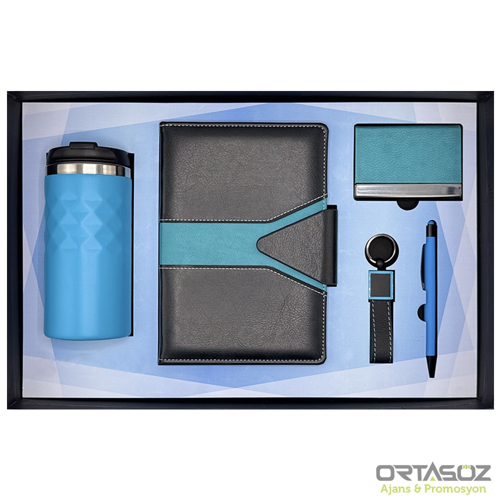 9167 POYRAZ SARI HEDİYELİK SET