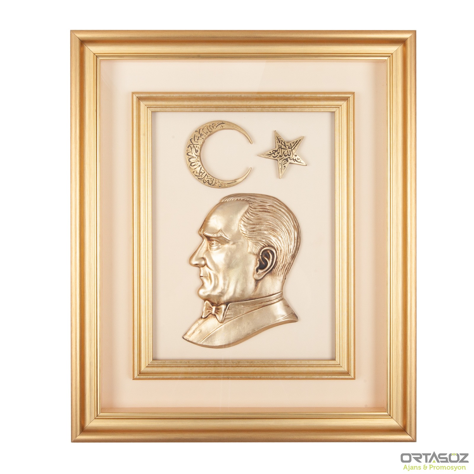 ÖNCÜ BEJ ATATÜRK KABARTMALI TABLO