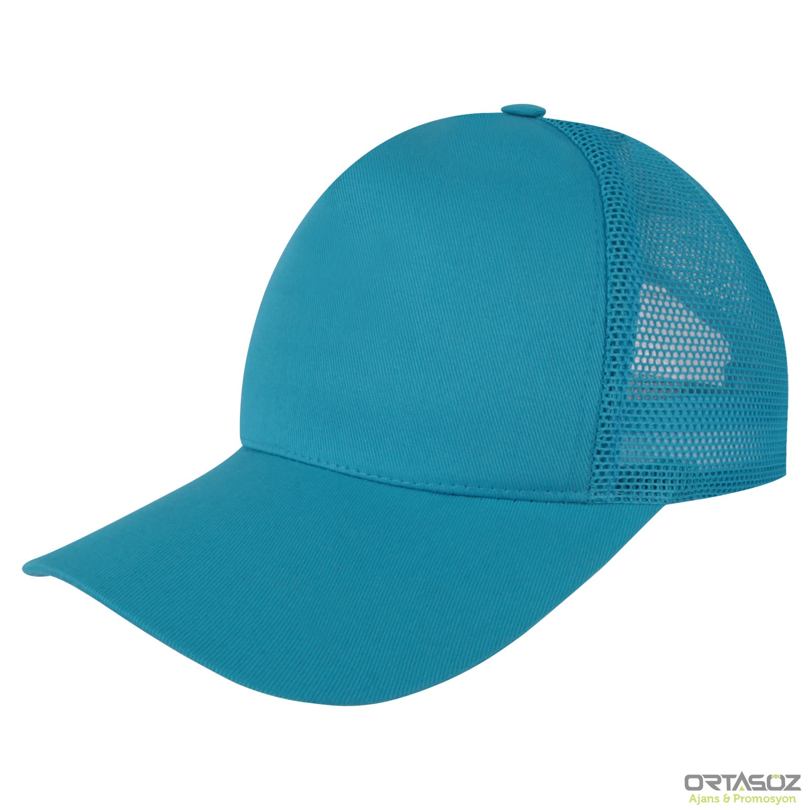 GELİNCİK TURKUAZ FİLELİ COTTON ŞAPKA