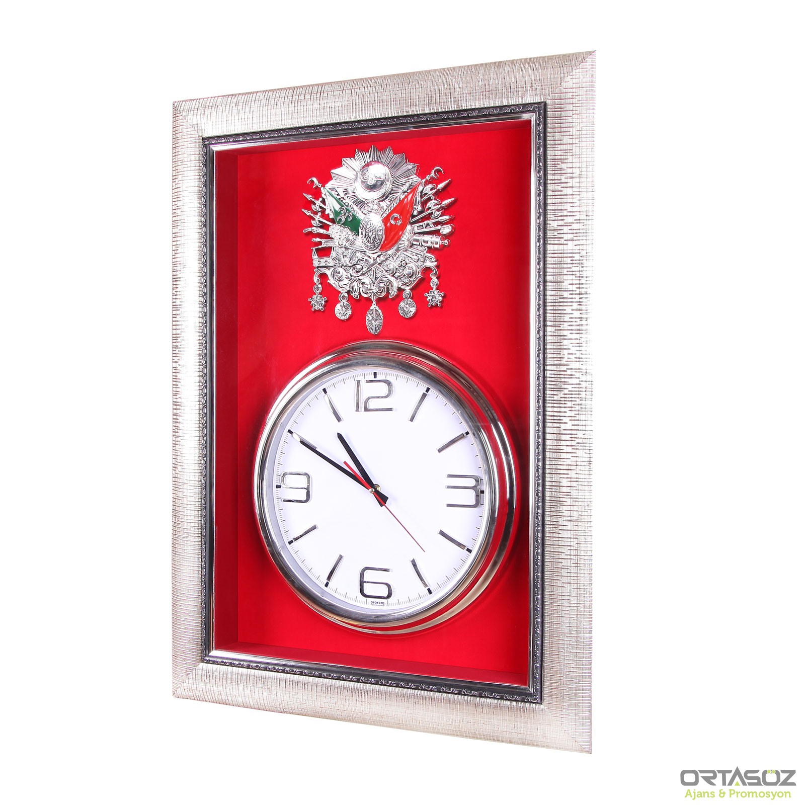 POSOF GÜMÜŞ SAATLİ OSMANLI ARMASI