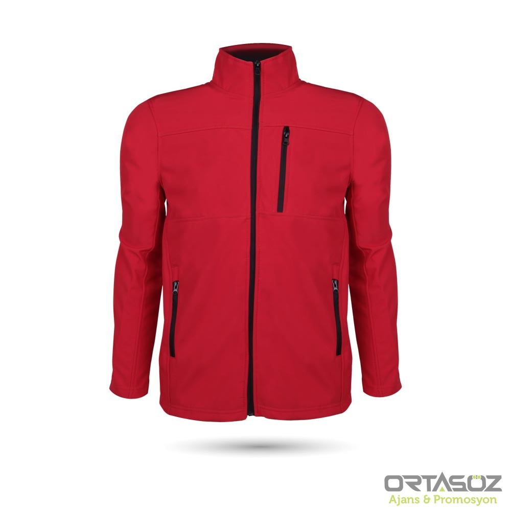 DAVRAZ SOFTSHELL KIRMIZI 3XL MONT